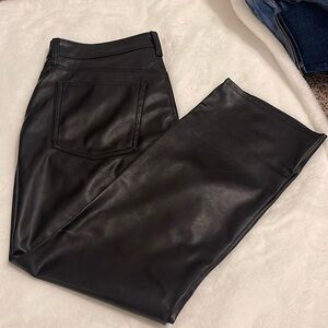 Old Navy leather bootcut high rise jeans size 14 NEW WITH TAGS